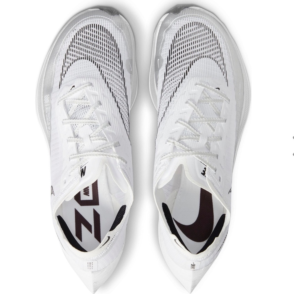 Nike ZoomX Vaporfly Next% 2 Women’s white/silver size 9.5
